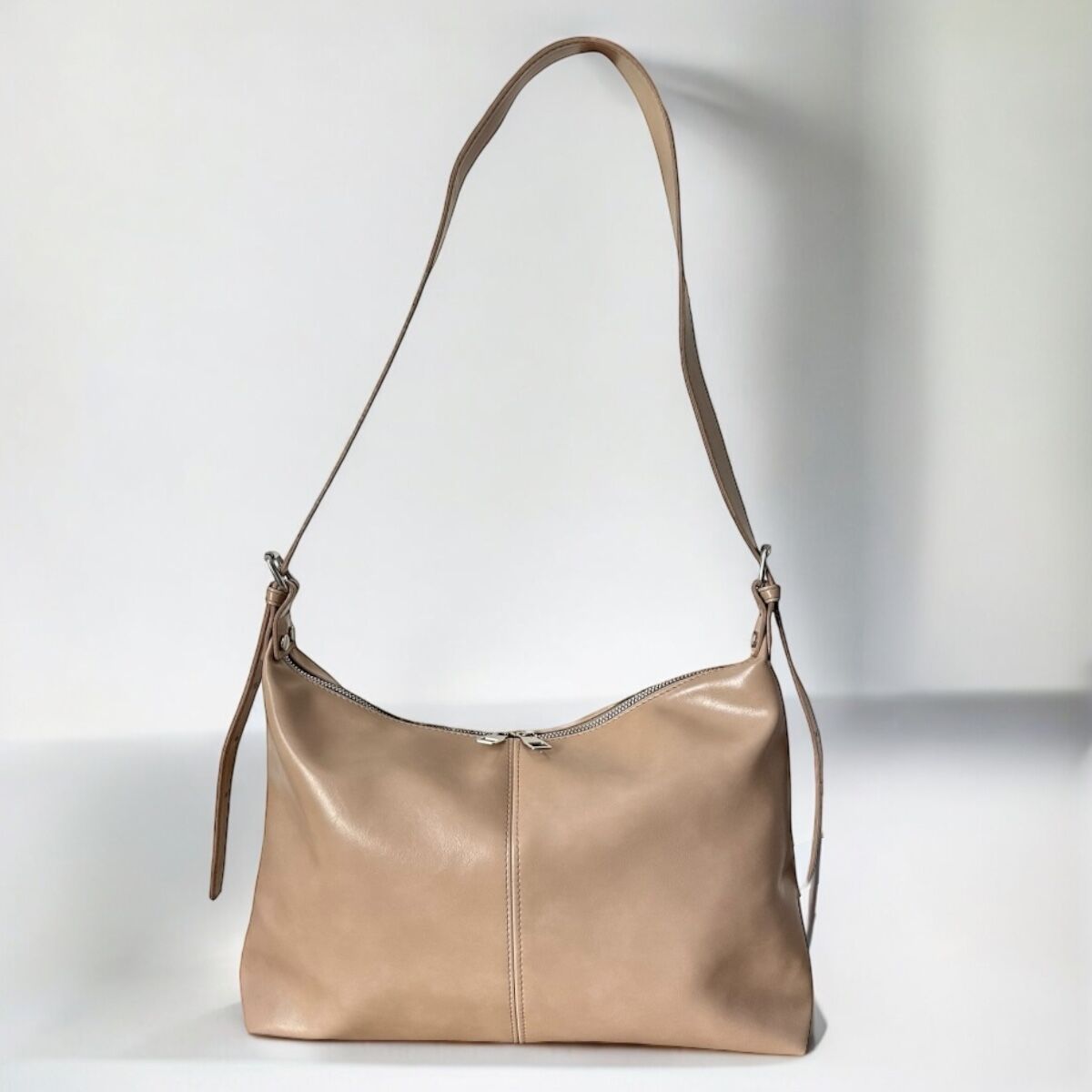 Ayarlanabilir Çapraz Omuz Çantası Milano Bej
