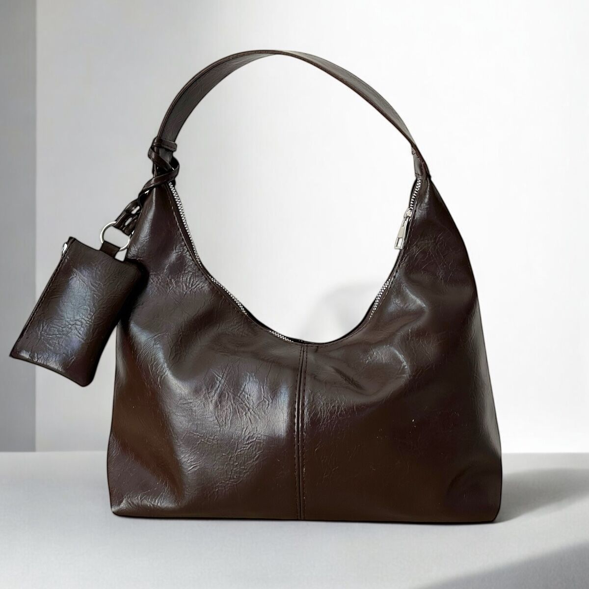 Cüzdan Aksesuar Hediyeli Kadın El ve Omuz Çanta Bella