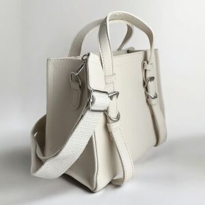 Dikiş Detaylı El ve Omuz Çantası Tom Açık Krem