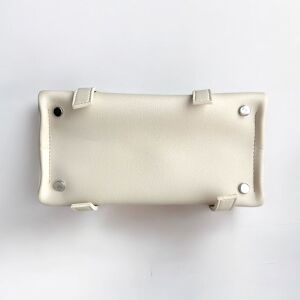 Dikiş Detaylı El ve Omuz Çantası Tom Açık Krem