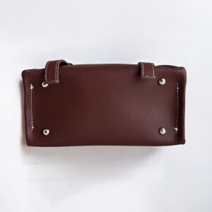 Dikiş Detaylı El ve Omuz Çantası Tom Bordo