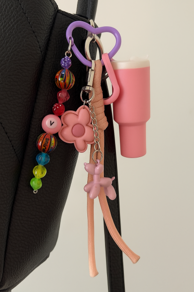 Termos & Boncuk Detaylı Charm Pembe