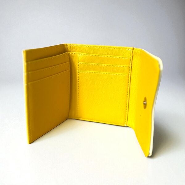 Çıt Çıt Kapama Detaylı Cüzdan Butter Yellow
