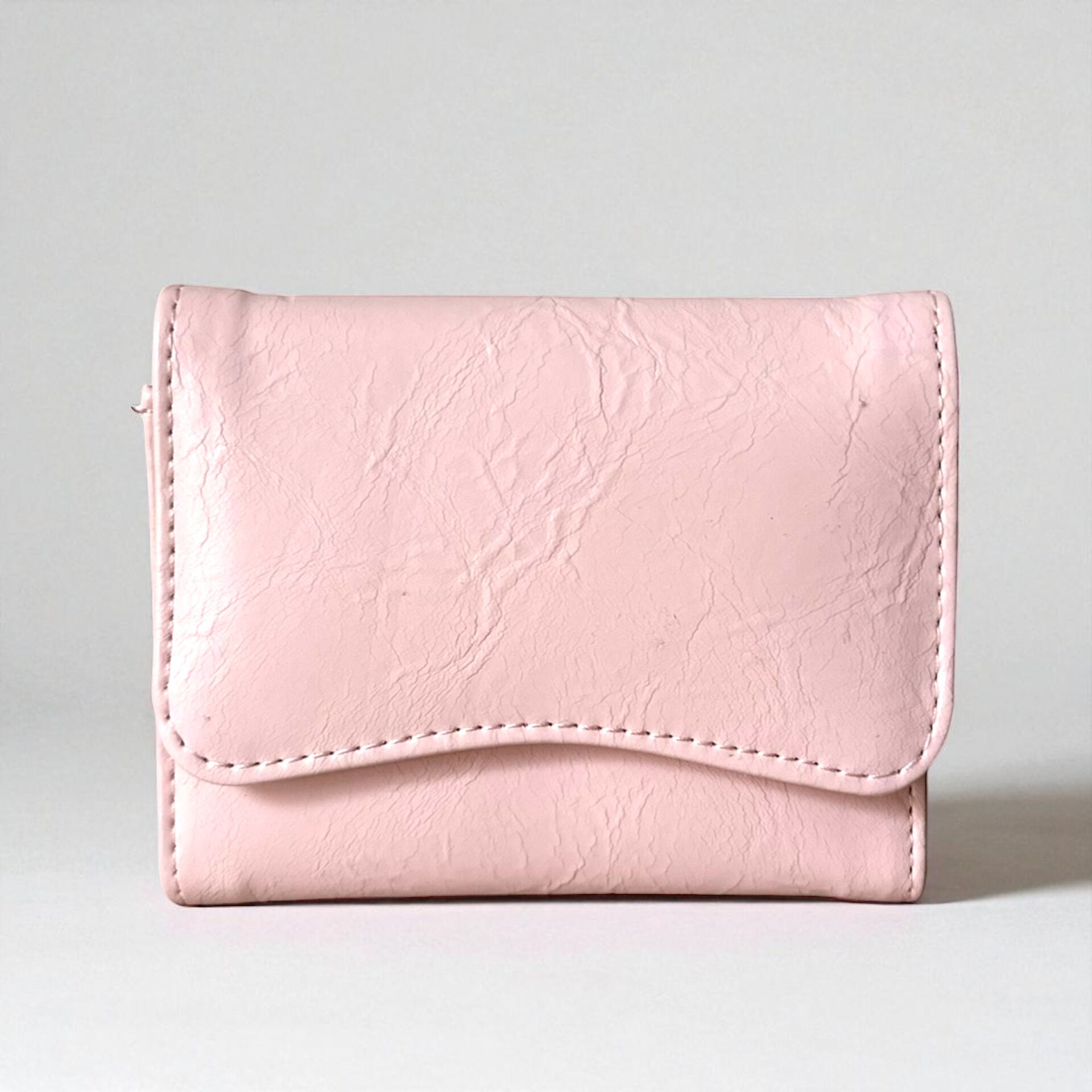 Çıt Çıt Kapama Detaylı Cüzdan Pembe