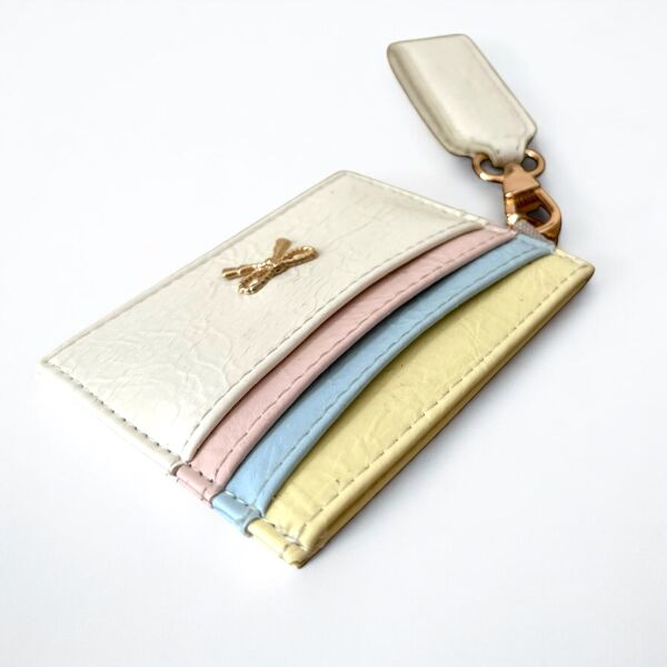 Kurdele Detaylı Kartlık Bej