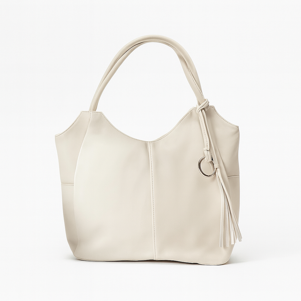 PAREŞÜT KUMAŞ OMUZ ÇANTASI FREZYA AÇIK KREM