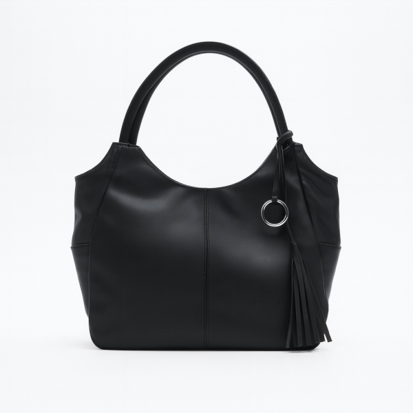 PAREŞÜT KUMAŞ OMUZ ÇANTASI FREZYA SİYAH