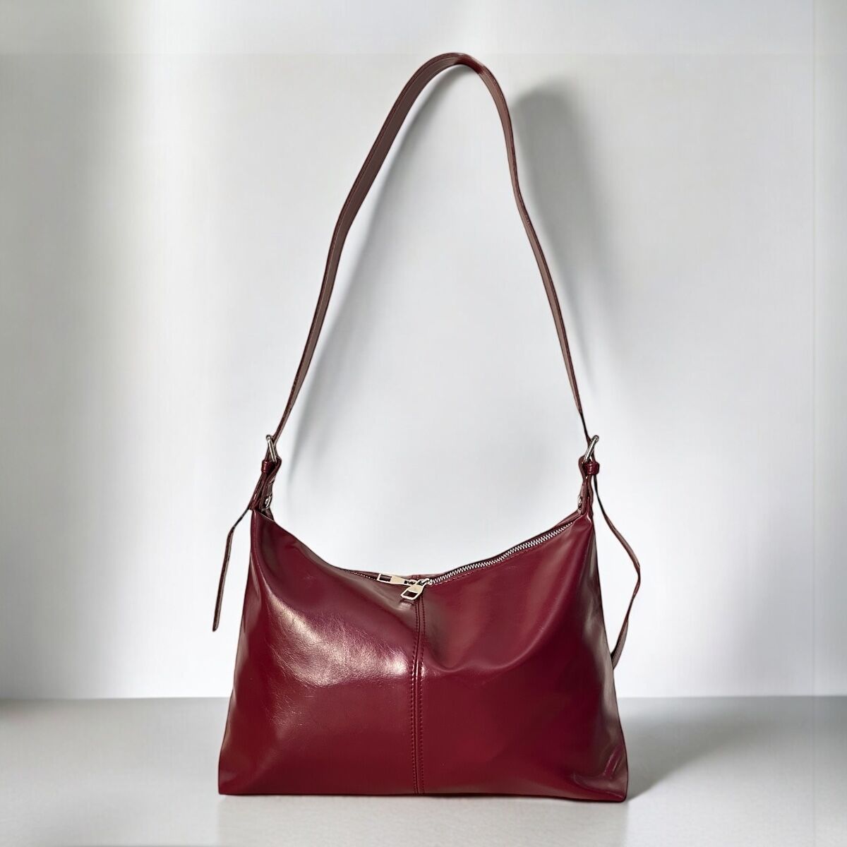 Ayarlanabilir Çapraz Omuz Çantası Milano Bordo