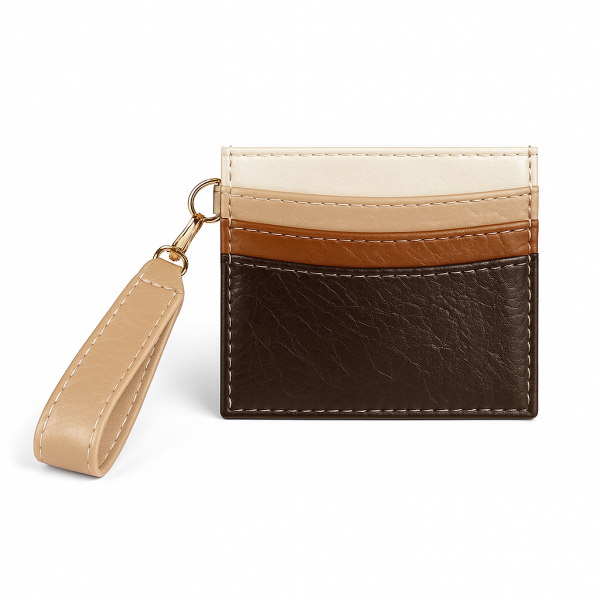 Kurdele Detaylı Kartlık Charm Toprak Tonları