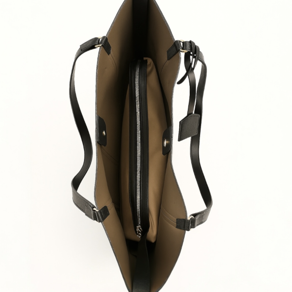 Kese Detaylı Deri Omuz Ve Kol Çantası Haki Ladin