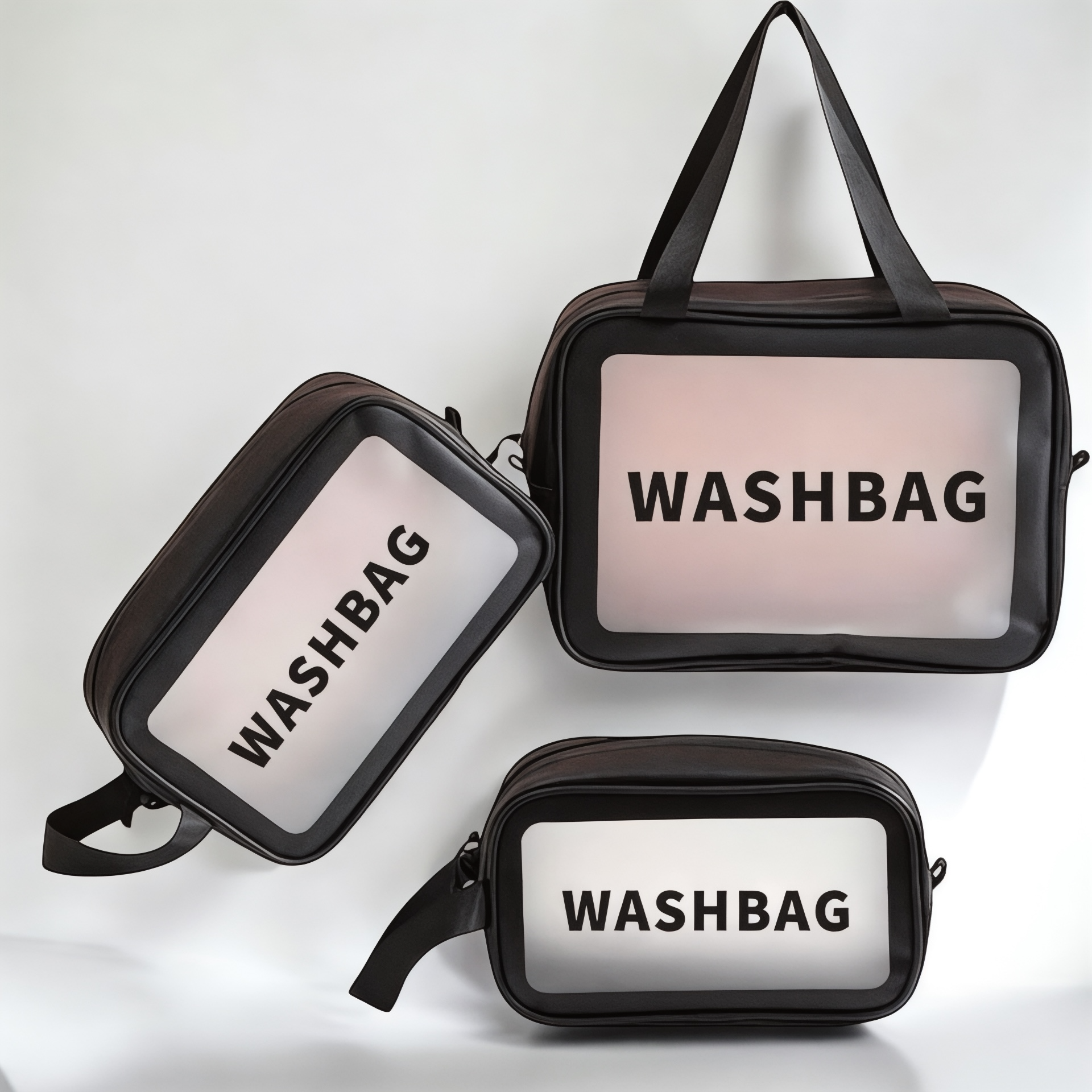 WASH BAG 3X ÇANTA SETİ SİYAH