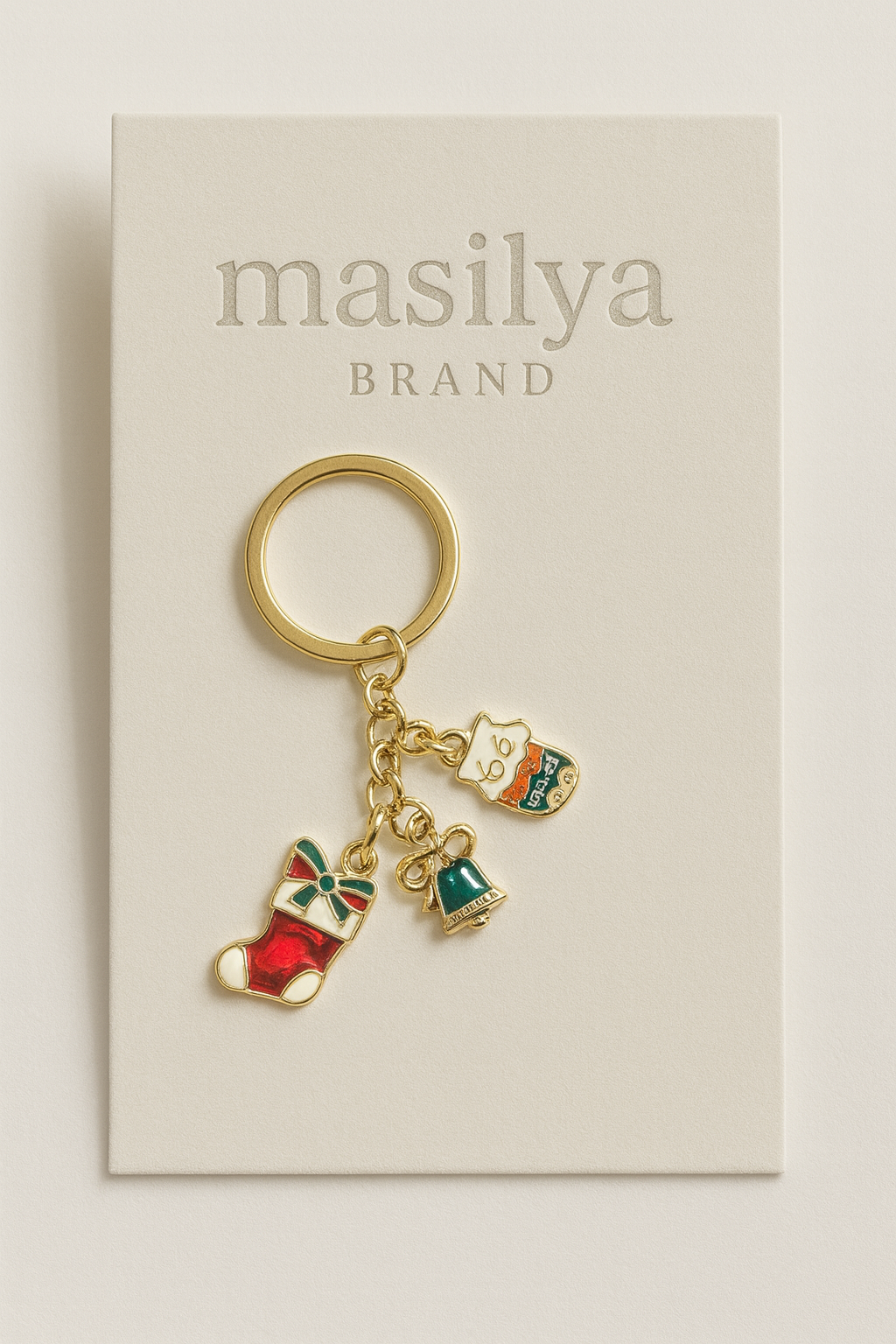 Yeni Yıl İçin Özel Renkli Anahtarlık