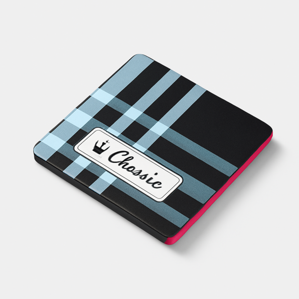 Ekose Detaylı Ayna Siyah