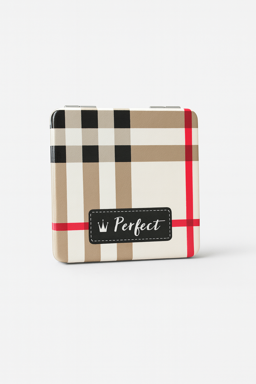 Ekose Detaylı Ayna Krem