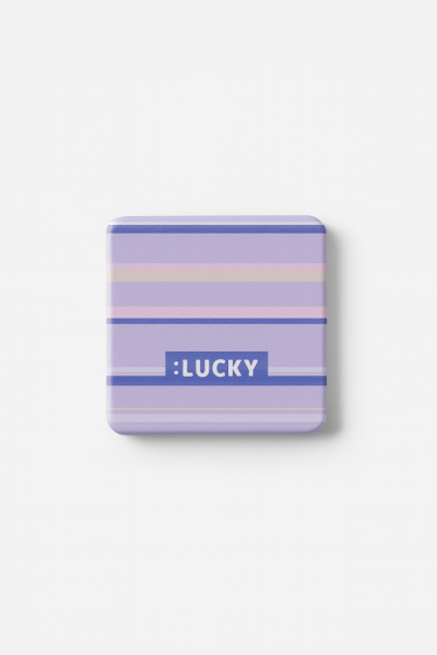 Çizgili Lucky Ayna Mor