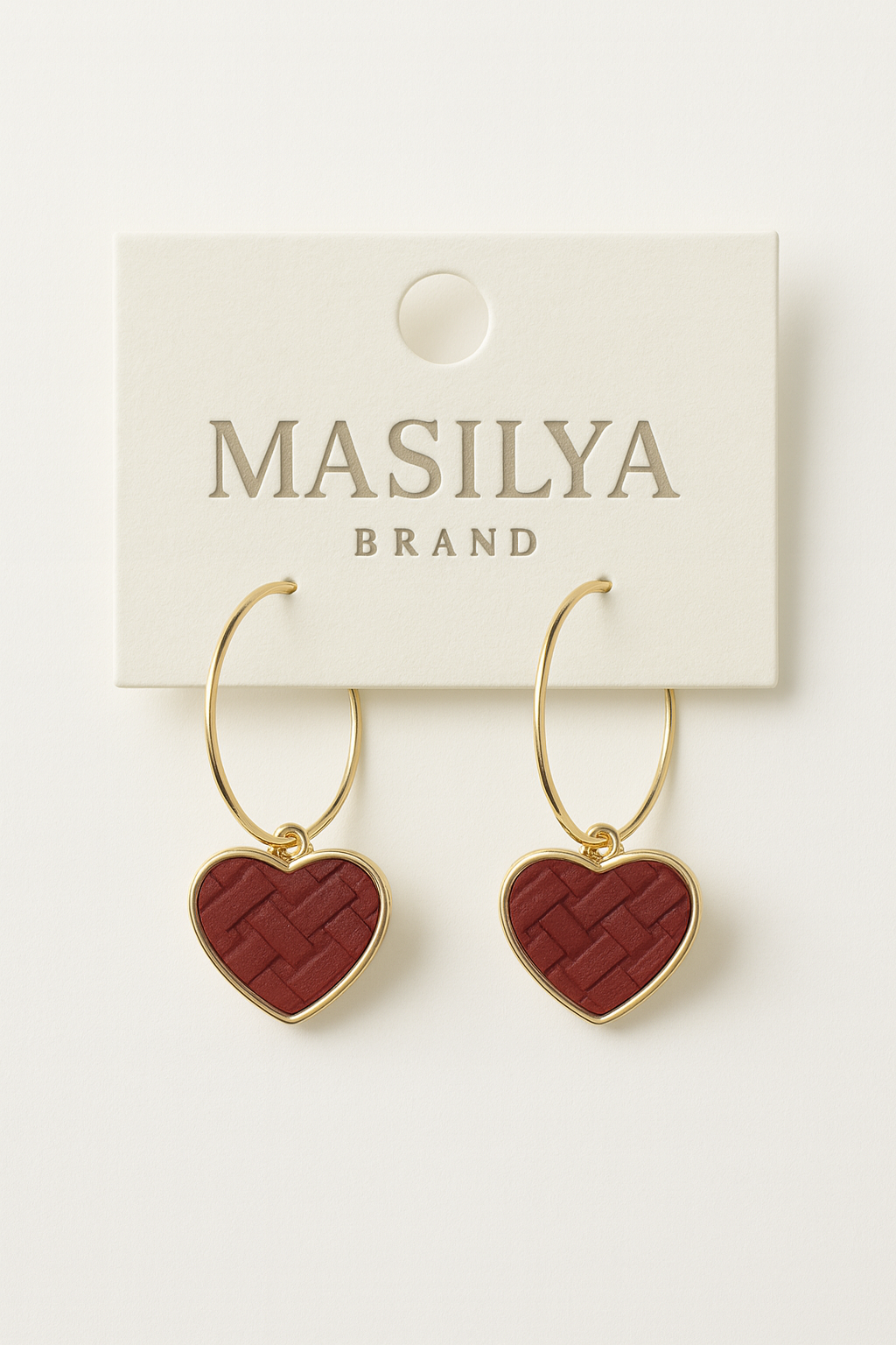 Bordo Kalpli Siyah Küpe