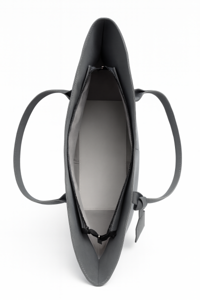 Alina Shopper Süet Omuz Çantası Gri