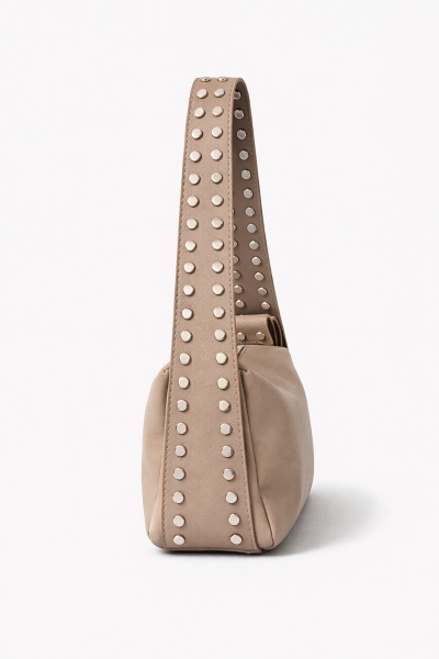 ZIMBA DETAYLI OMUZ ÇANTASI BİANCA DERİ BEJ