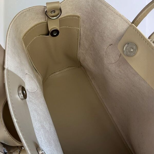 Premium Kalite 2'li Çanta Seti Femme Bej