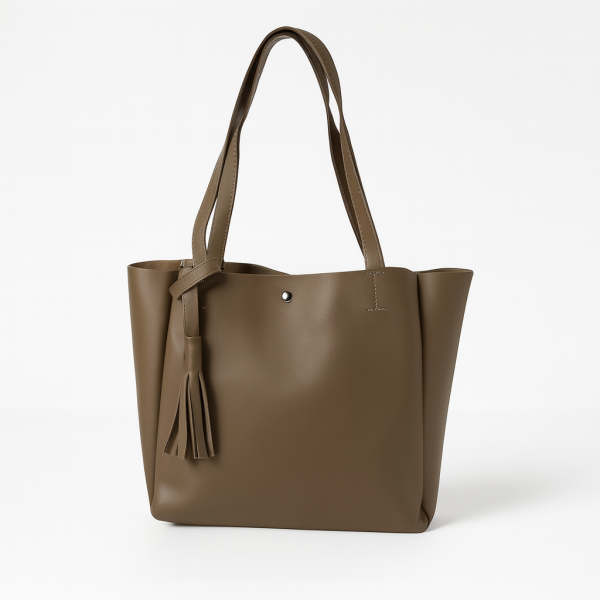 3 Bölmeli Omuz Çantası Rio Latte