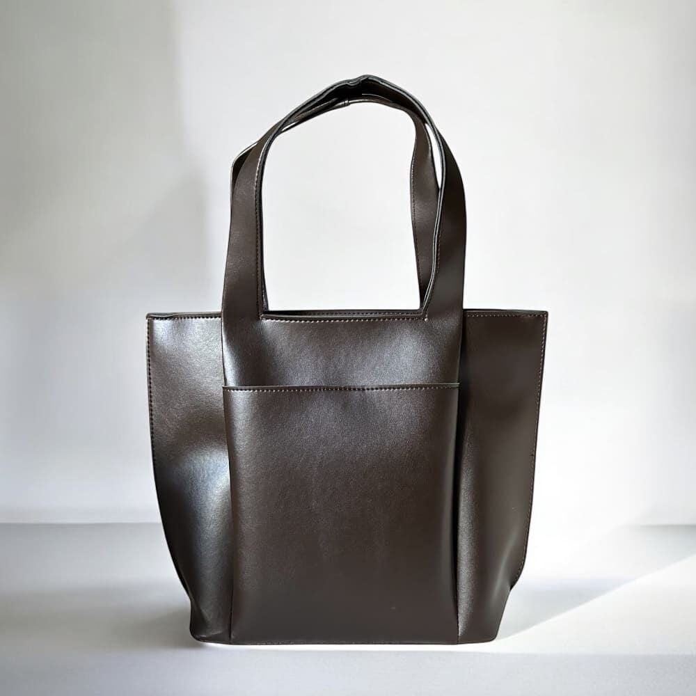 Cep Detaylı Omuz Çantası Glam Acı Kahve