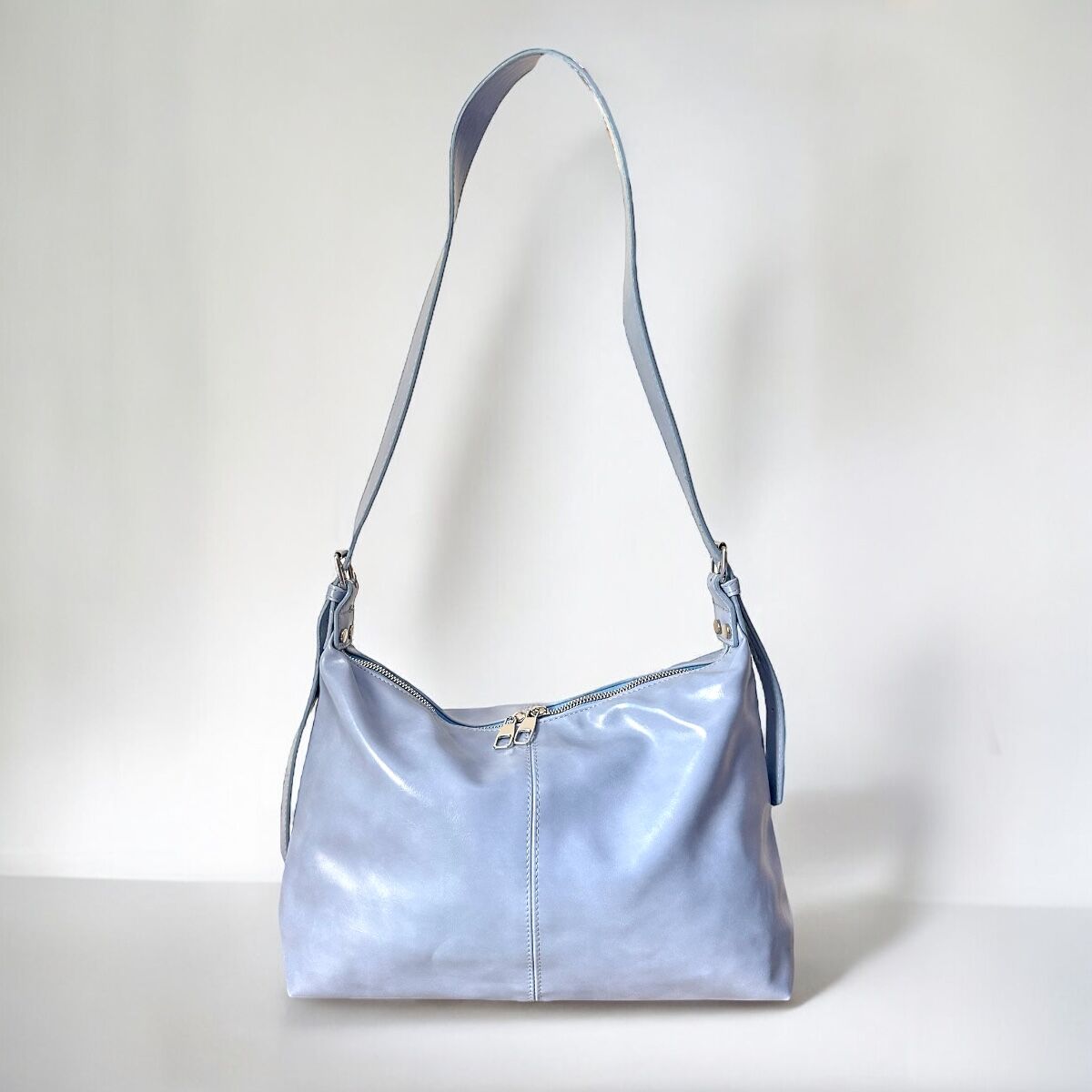Ayarlanabilir Çapraz Omuz Çantası Milano Açık Mavi
