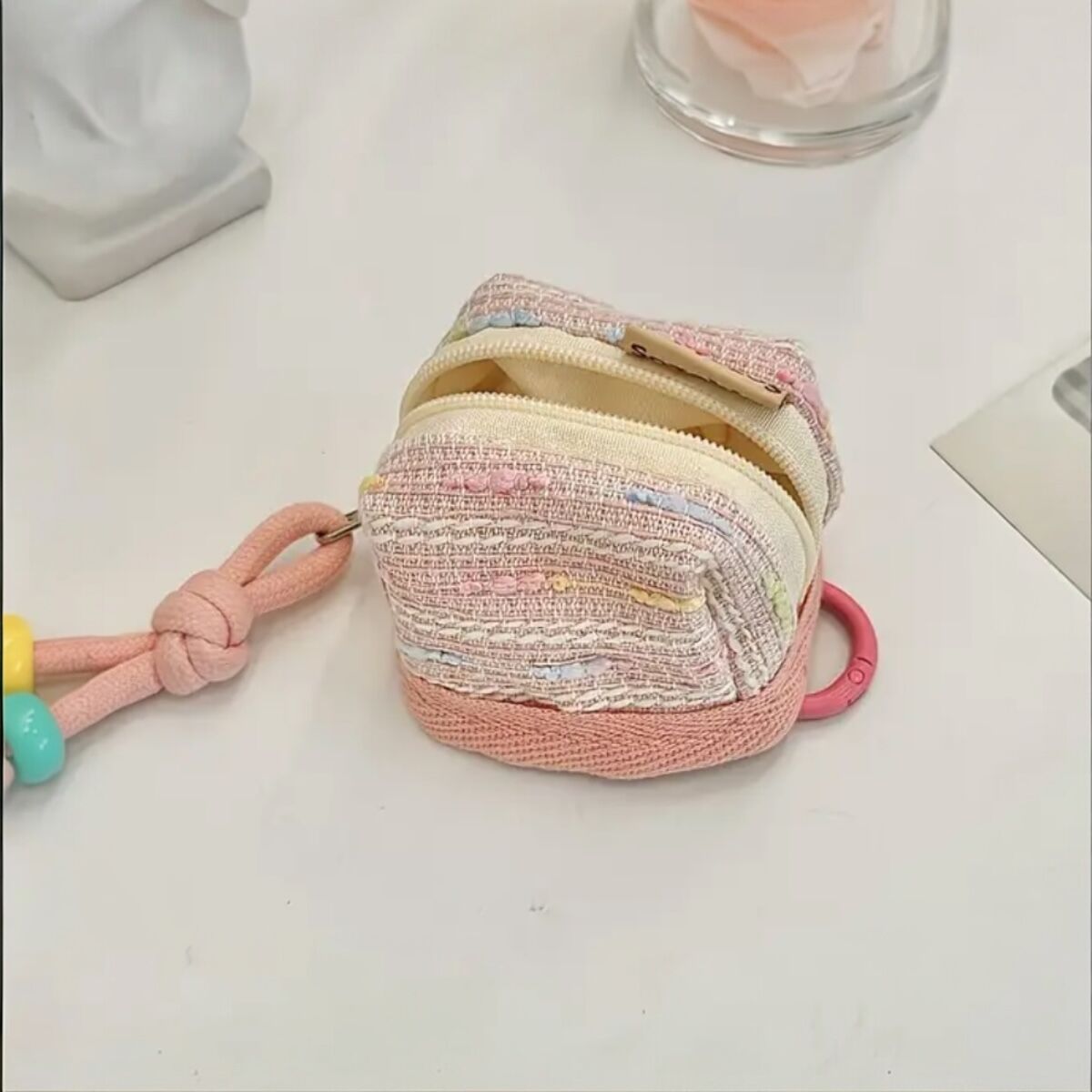 Mini Çanta Charm Pembe