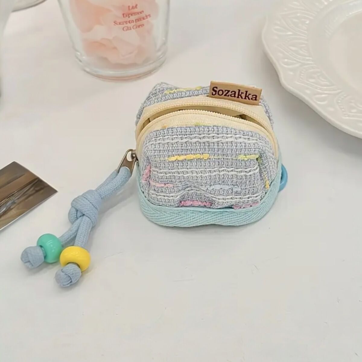 Mini Çanta Charm Mavi